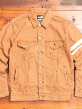 03-150 "Going to Battle" Washed Duck Type-3 Jacket in Brown