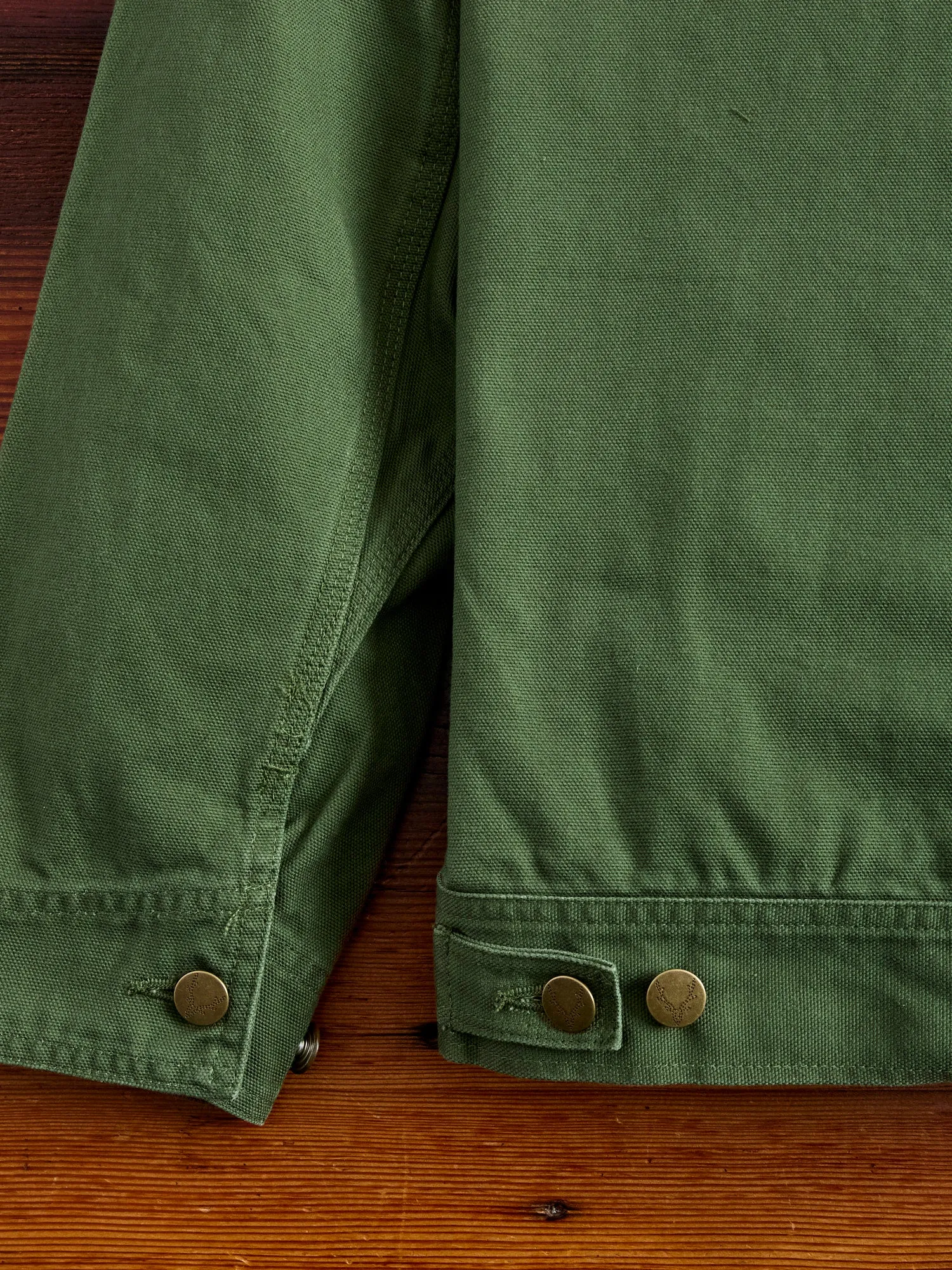 11.5oz Cotton Canvas Work Jacket in Moss Green