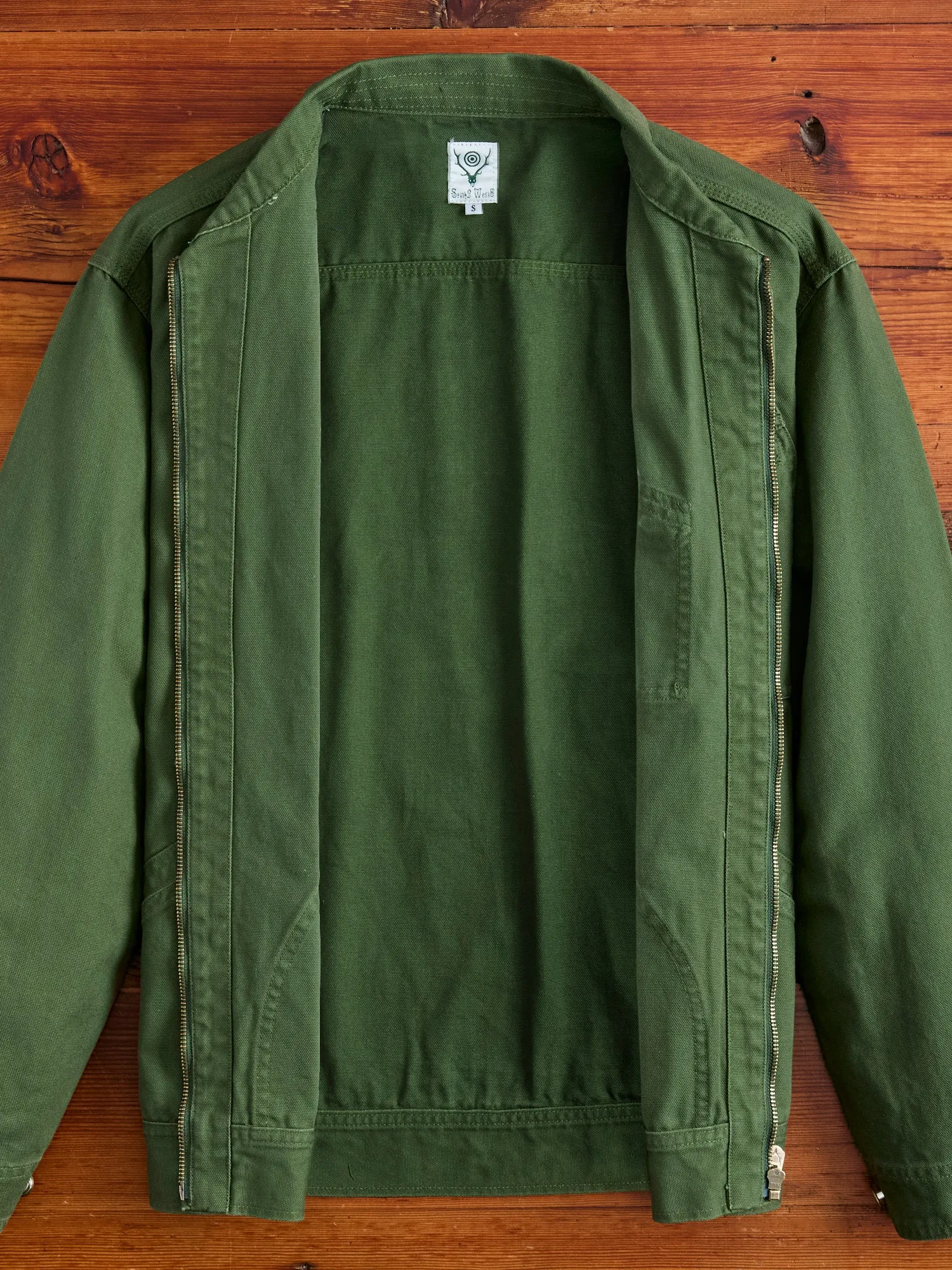 11.5oz Cotton Canvas Work Jacket in Moss Green