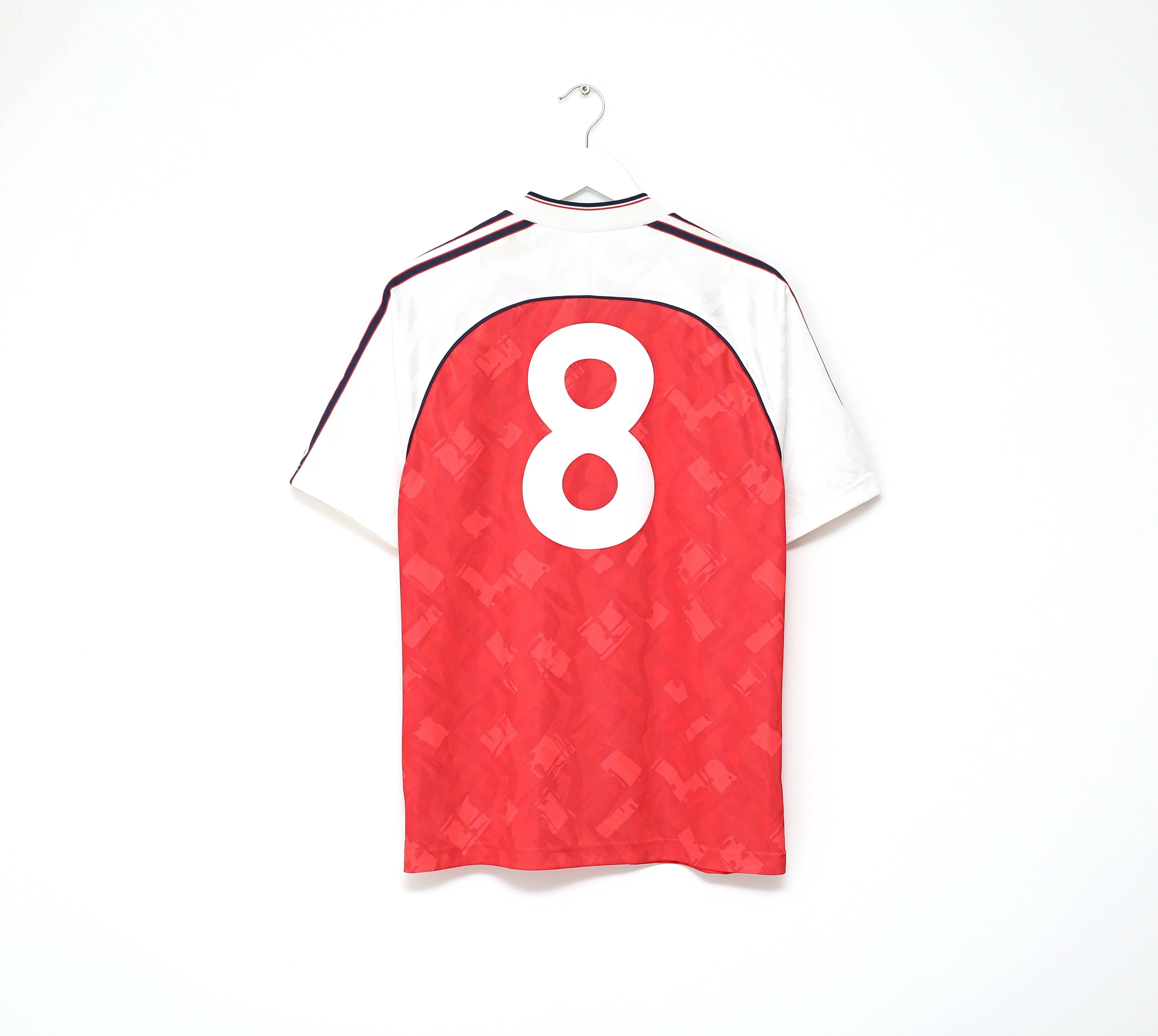 1990/92 WRIGHT #8 Arsenal Retro adidas Originals Home Football Shirt (M)