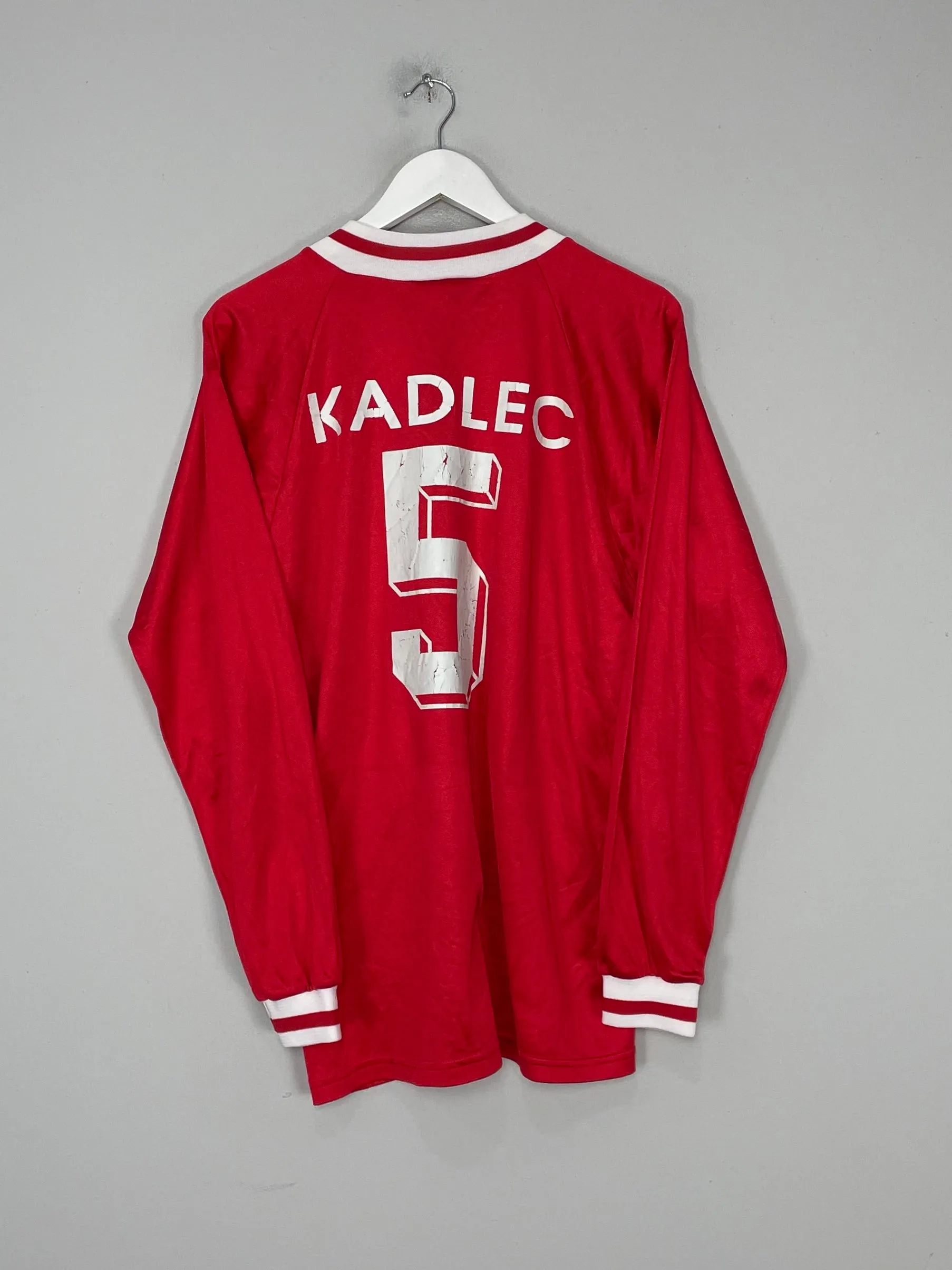 1994/95 KAISERSLAUTERN KADLEC #5 *SIGNED* L/S HOME SHIRT (L) ADIDAS