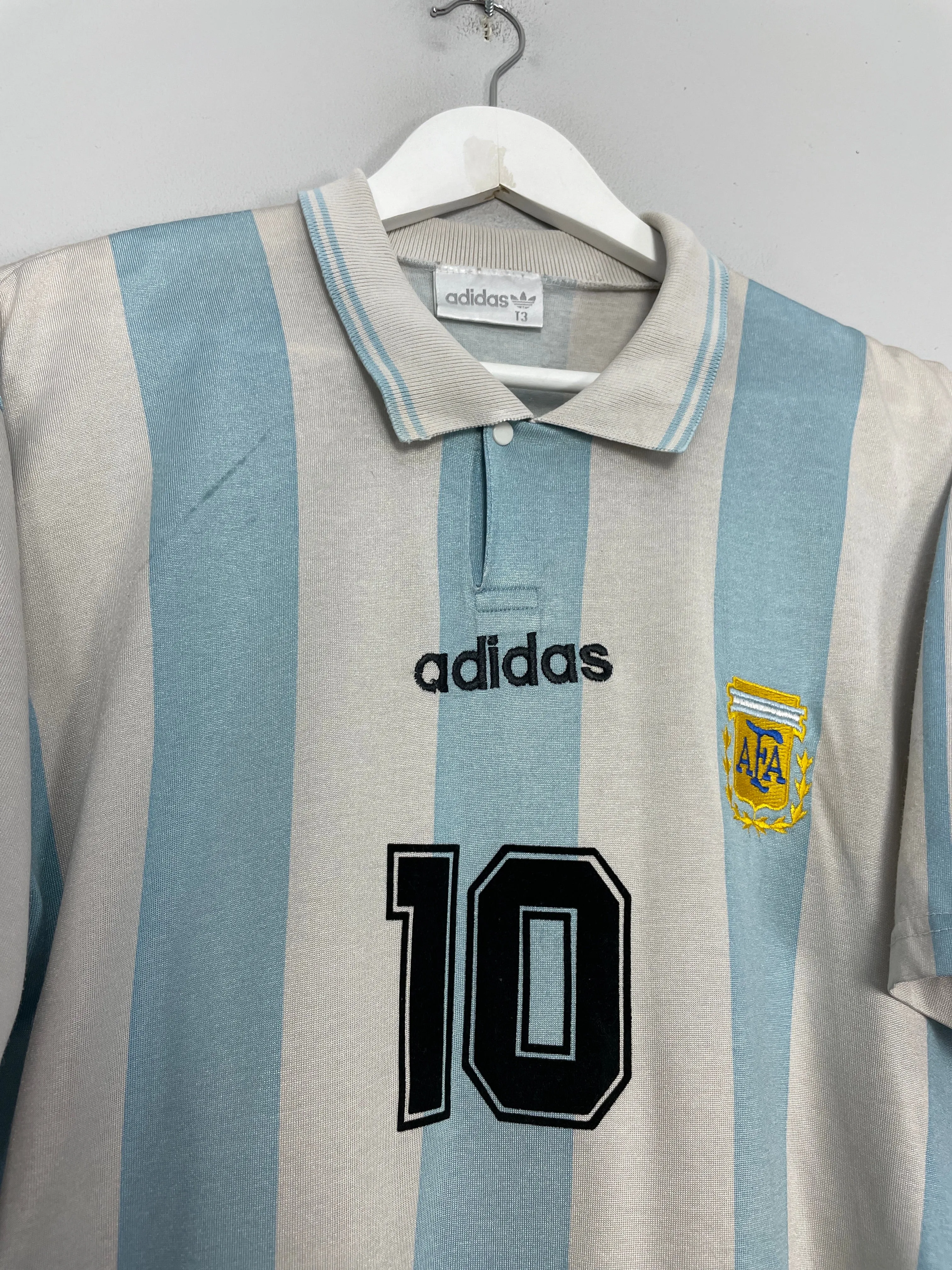 1994/96 ARGENTINA MARADONA #10 HOME SHIRT (M) ADIDAS