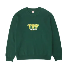 A Thousand Futures 'Happy Family' Knit Sweater - Forest Green