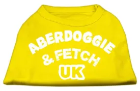 Aberdoggie UK Screenprint Shirts Yellow Med (12)