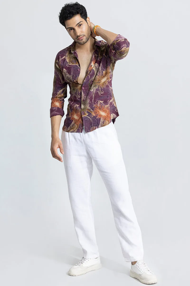 Abstract Ambiance Purple Shirt