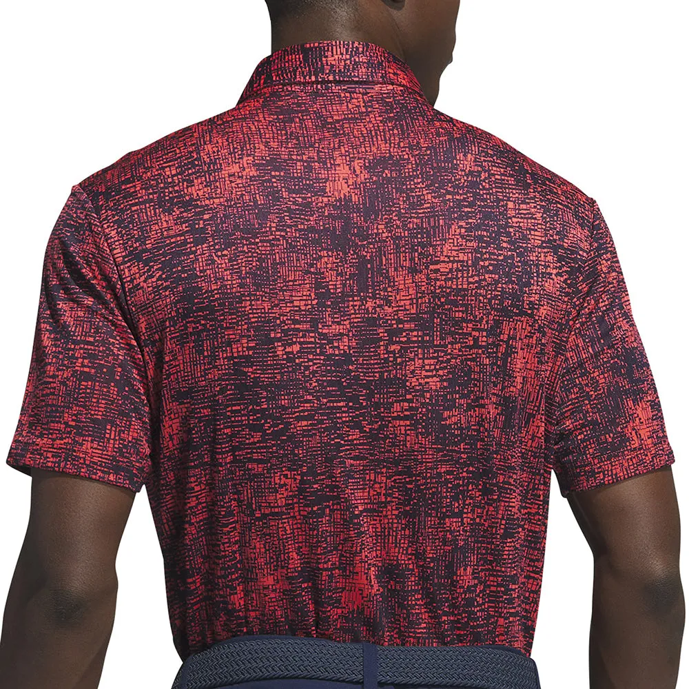 adidas Aerial Jacquard Polo Shirt - Bright Red