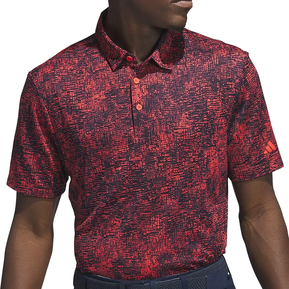 adidas Aerial Jacquard Polo Shirt - Bright Red