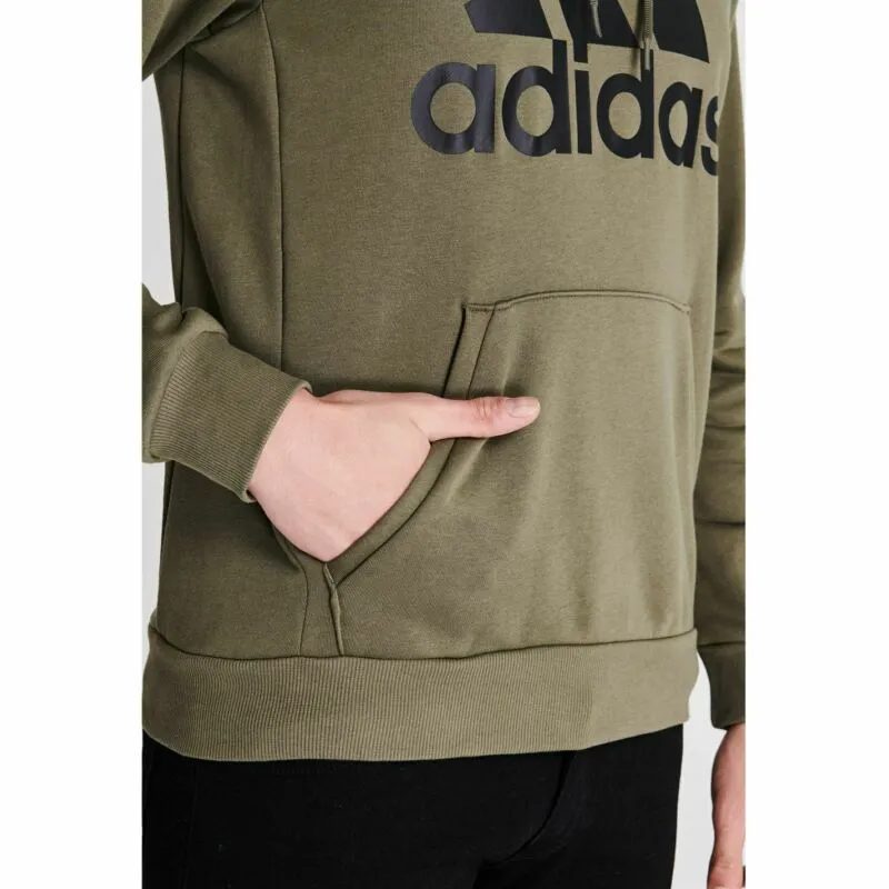 adidas Bold Logo Hoodie Mens Gents OTH Hoody Hooded Top Stamp Drawstring