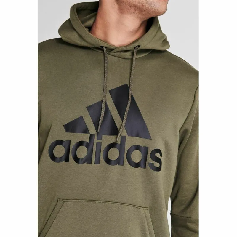 adidas Bold Logo Hoodie Mens Gents OTH Hoody Hooded Top Stamp Drawstring