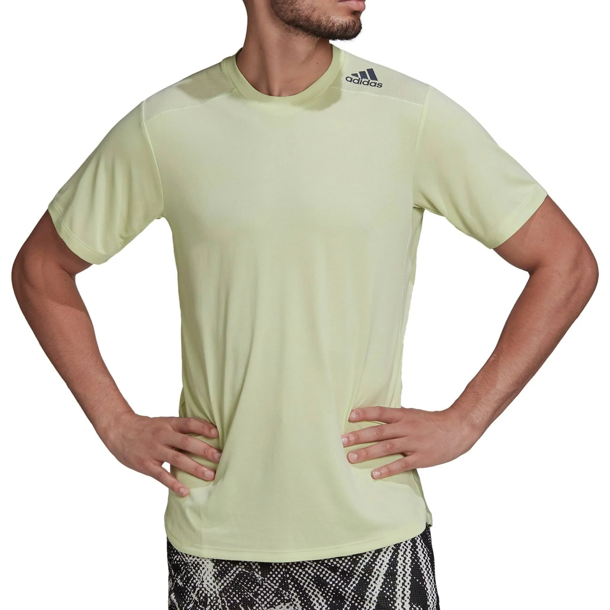 adidas Designed 4 Training Short Sleeve Mens Training Top - Green