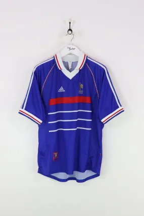 Adidas France Football Shirt Blue Large