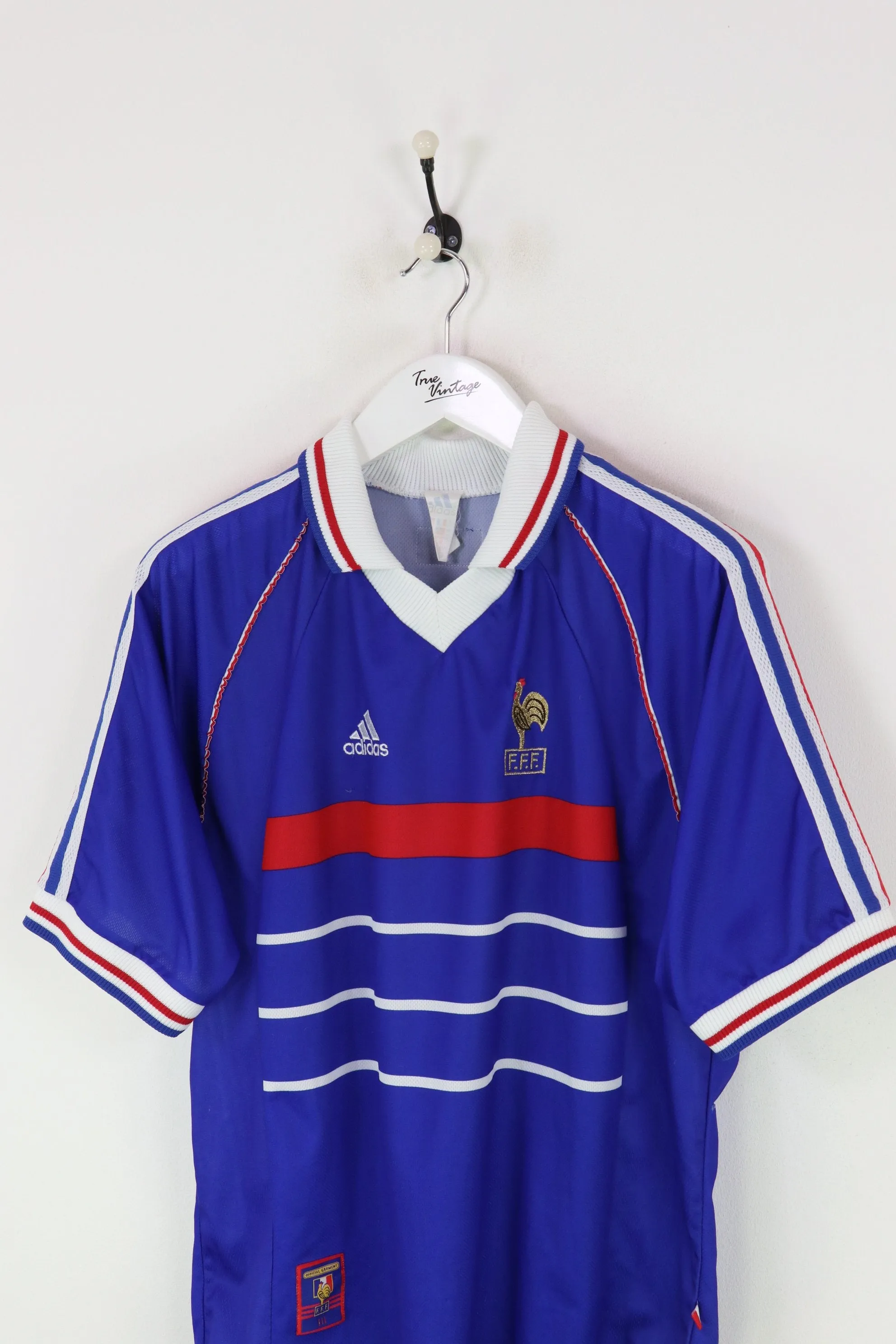 Adidas France Football Shirt Blue Large