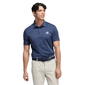 Adidas Jacquard Golf Polo Shirt - Navy