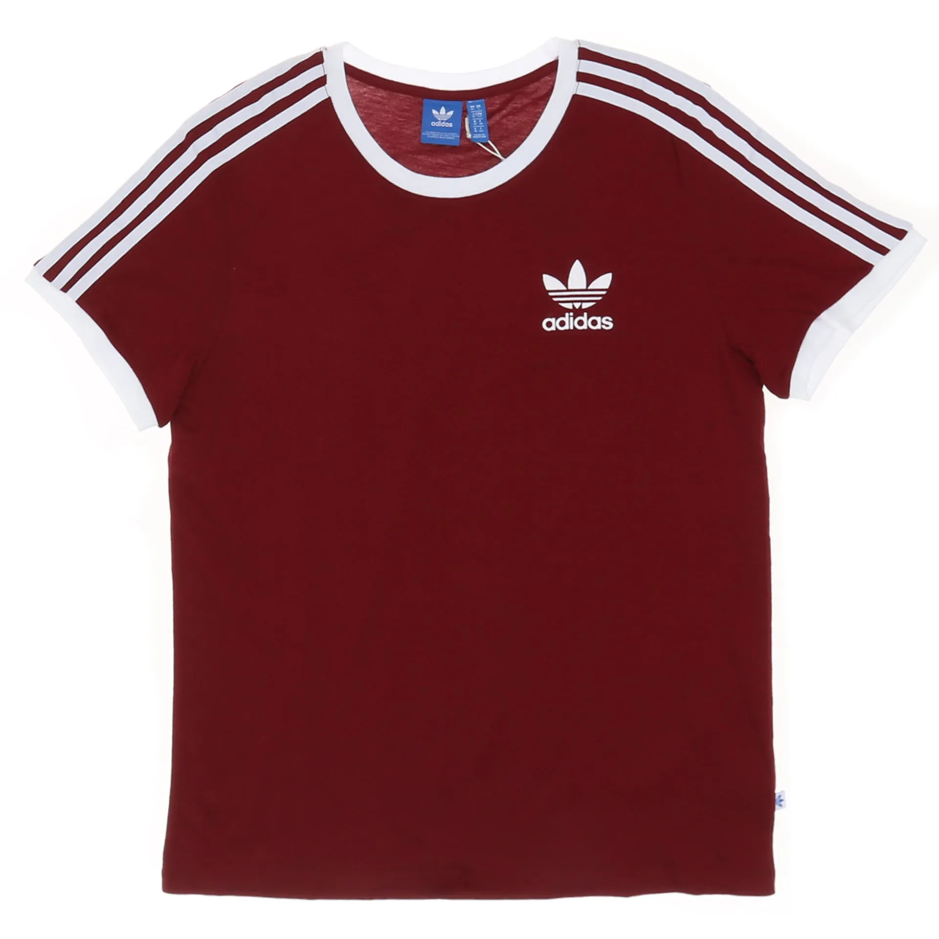 Adidas Women's 3 Stripes Tee - Collegiate Burgundy