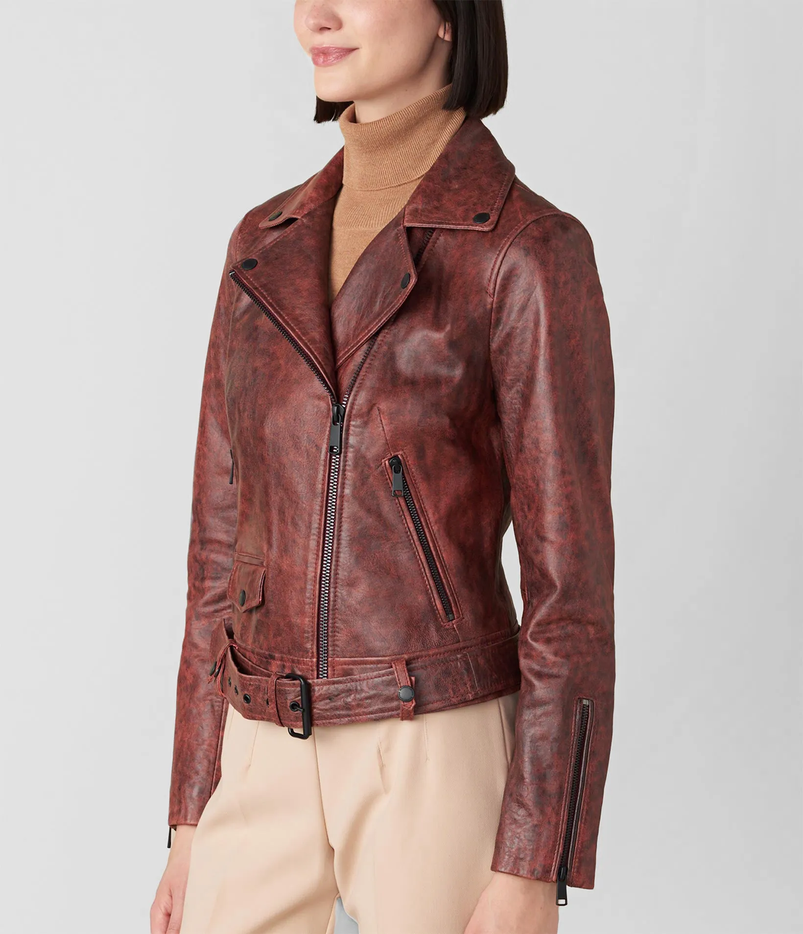 Alison Asymmetrical Belted Jacket