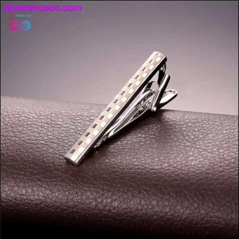 AlphaMan Gold/Silver Color Tie Clip For Men