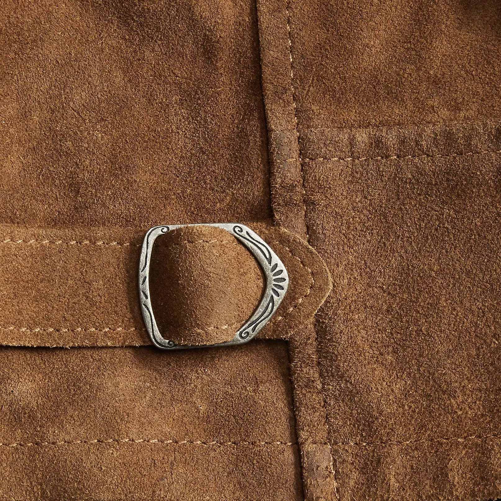 ALSTON SUEDE JACKET - MID BROWN