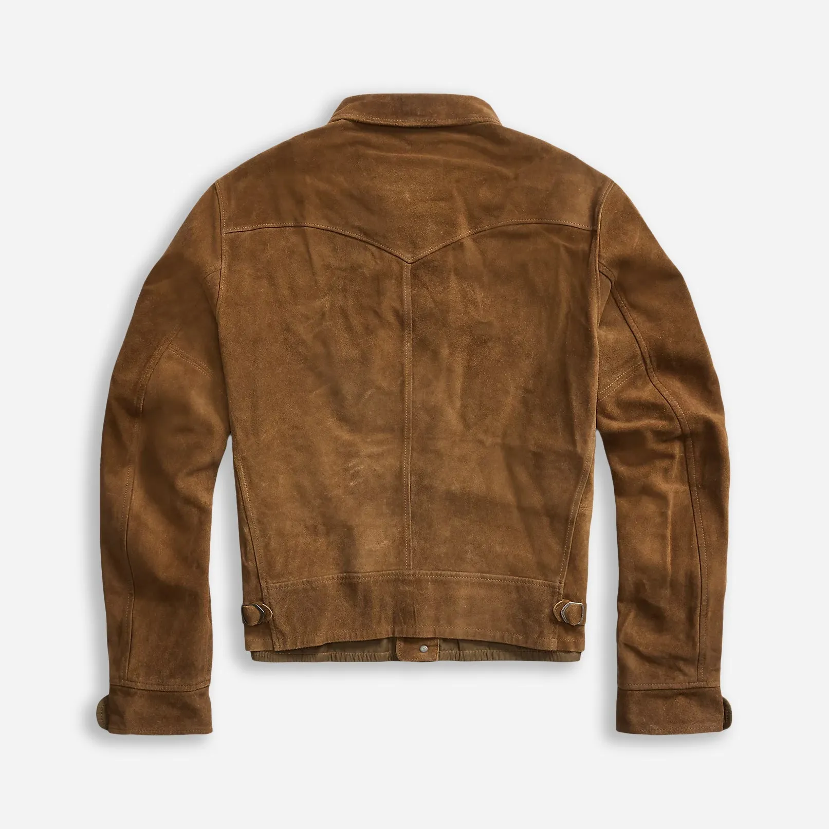 ALSTON SUEDE JACKET - MID BROWN