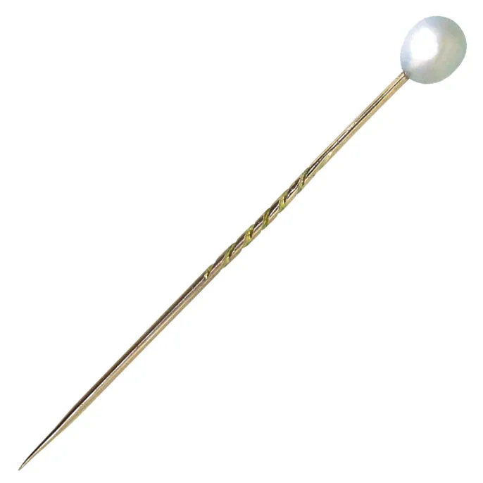 Antique Pearl Tie Pin