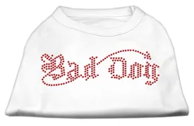 Bad Dog Rhinestone Shirts White M (12)