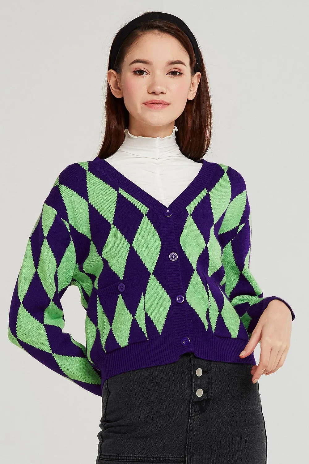 Bella Argyle Cardigan