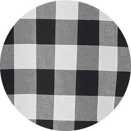 Black White Bold Check Button-Down Shirt