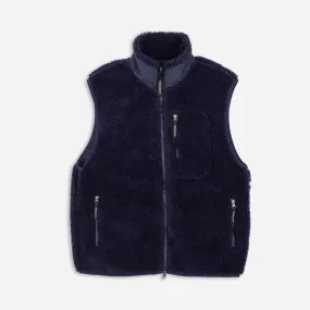 Harding Navy Boa Sherpa Fleece Vest