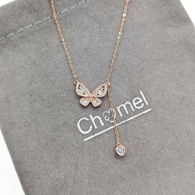 Butterfly Cubic Zirconia Necklace