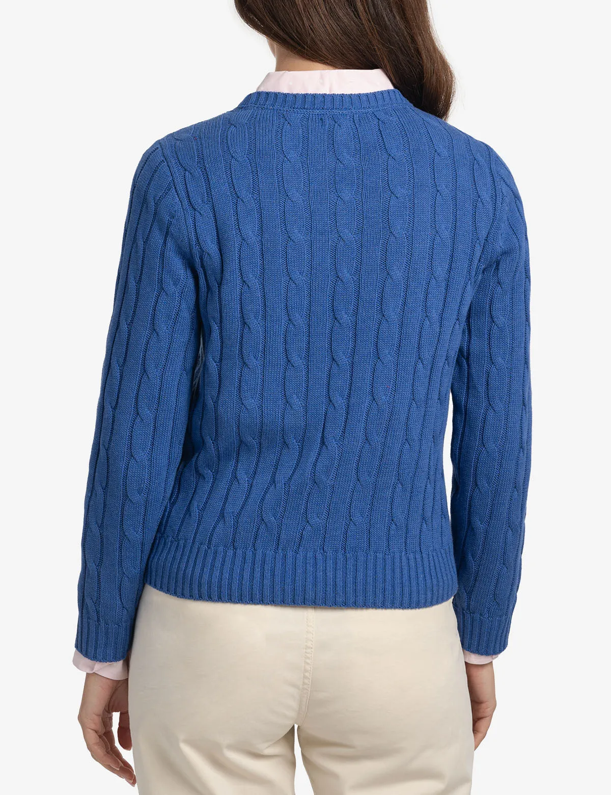 CABLE CREW NECK SWEATER