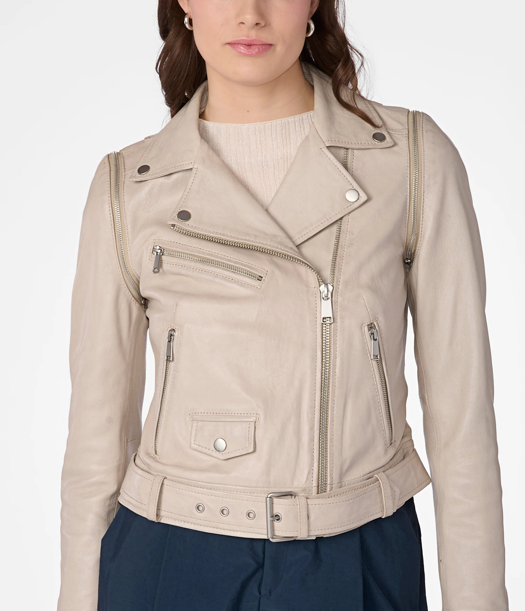 Camila Covertible 2 in 1 Vest Moto Jacket