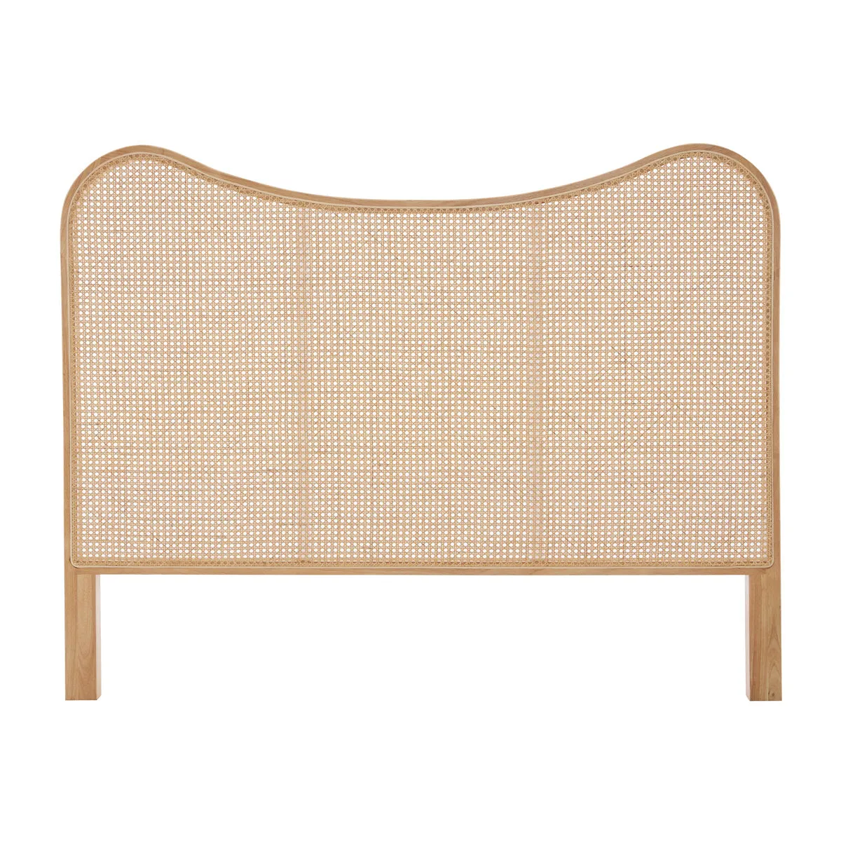 Capri Rattan Curve Bed Head