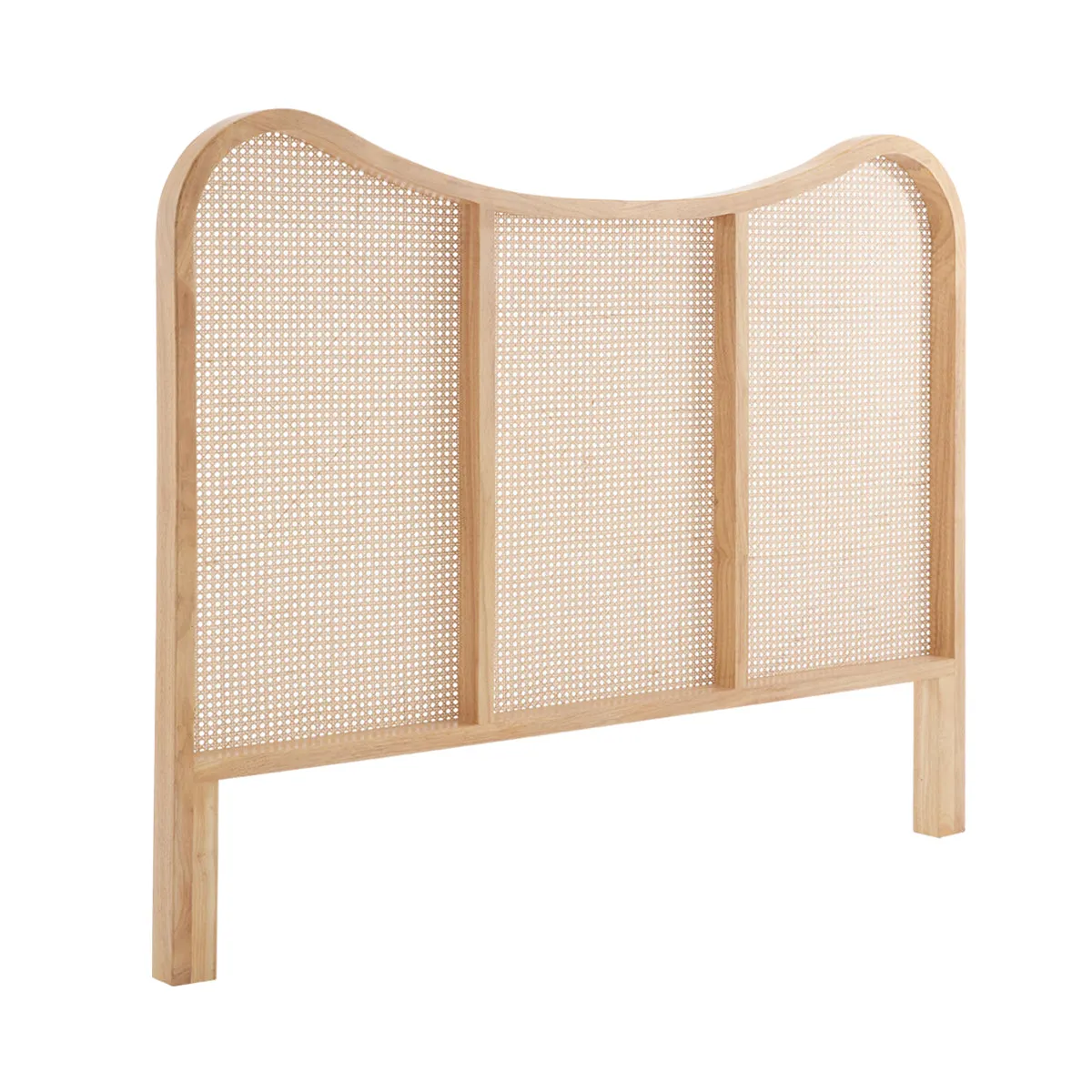 Capri Rattan Curve Bed Head