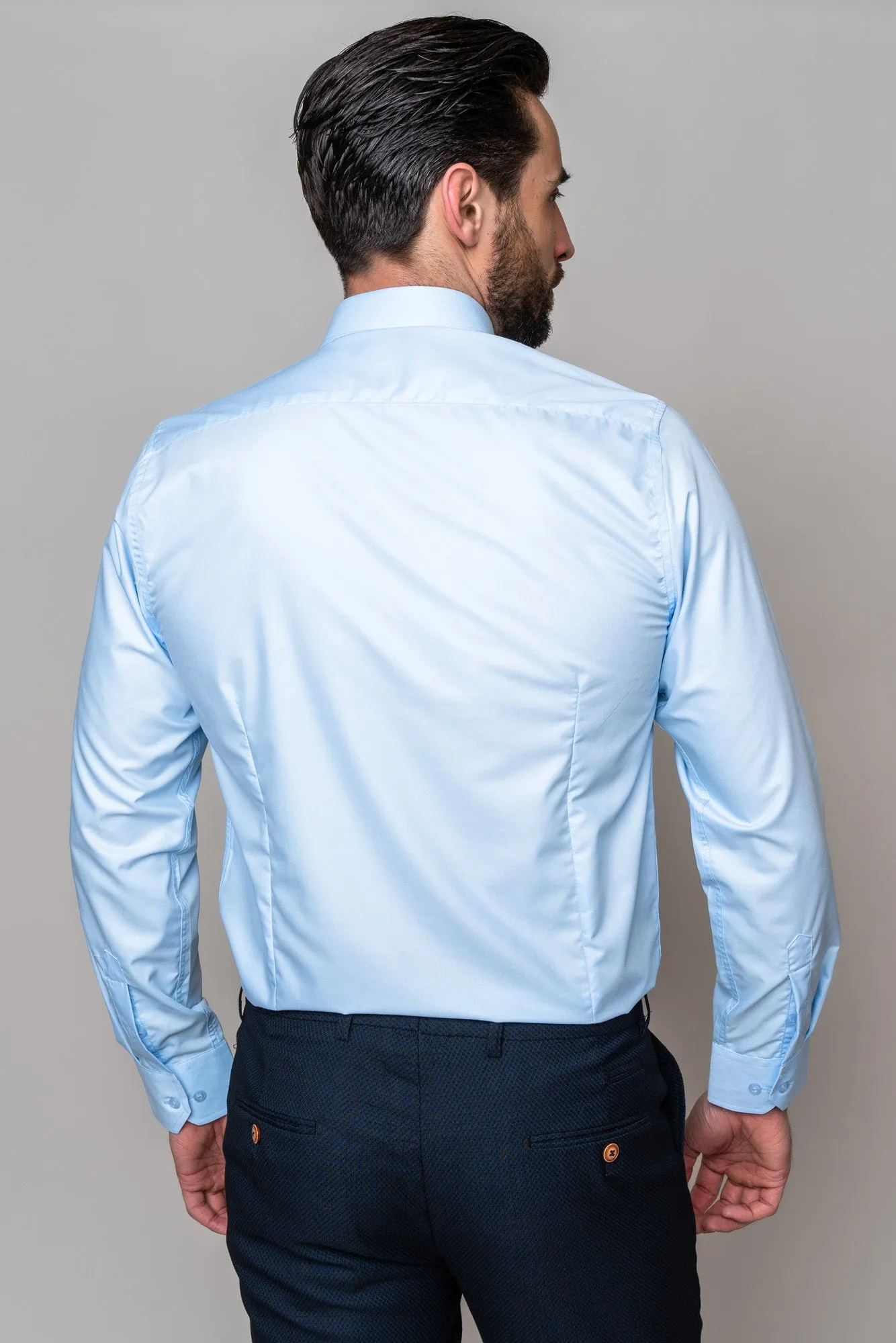 CARTER - Sky Long Sleeve Shirt