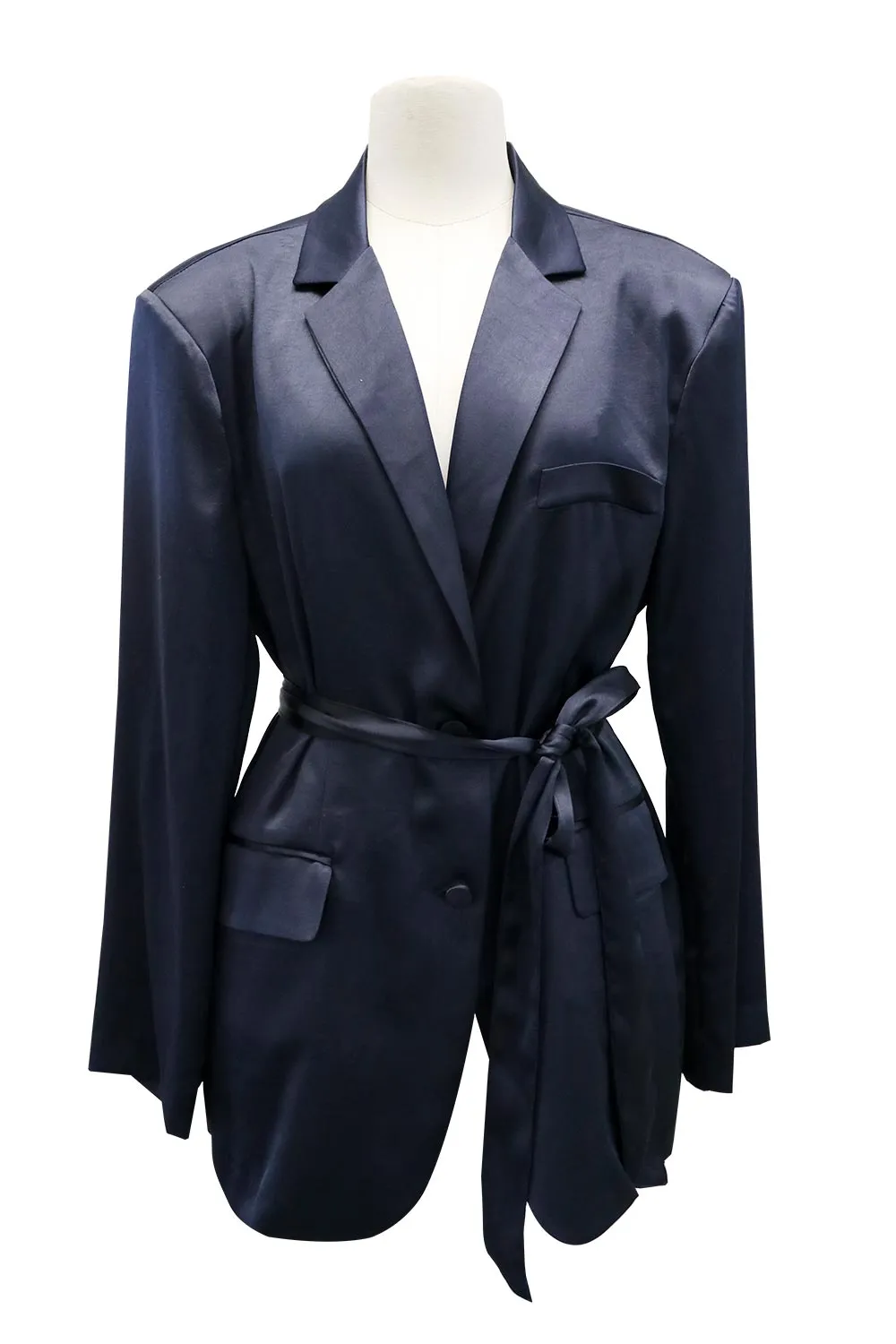 Cassidy Satin Jacket w/Belt