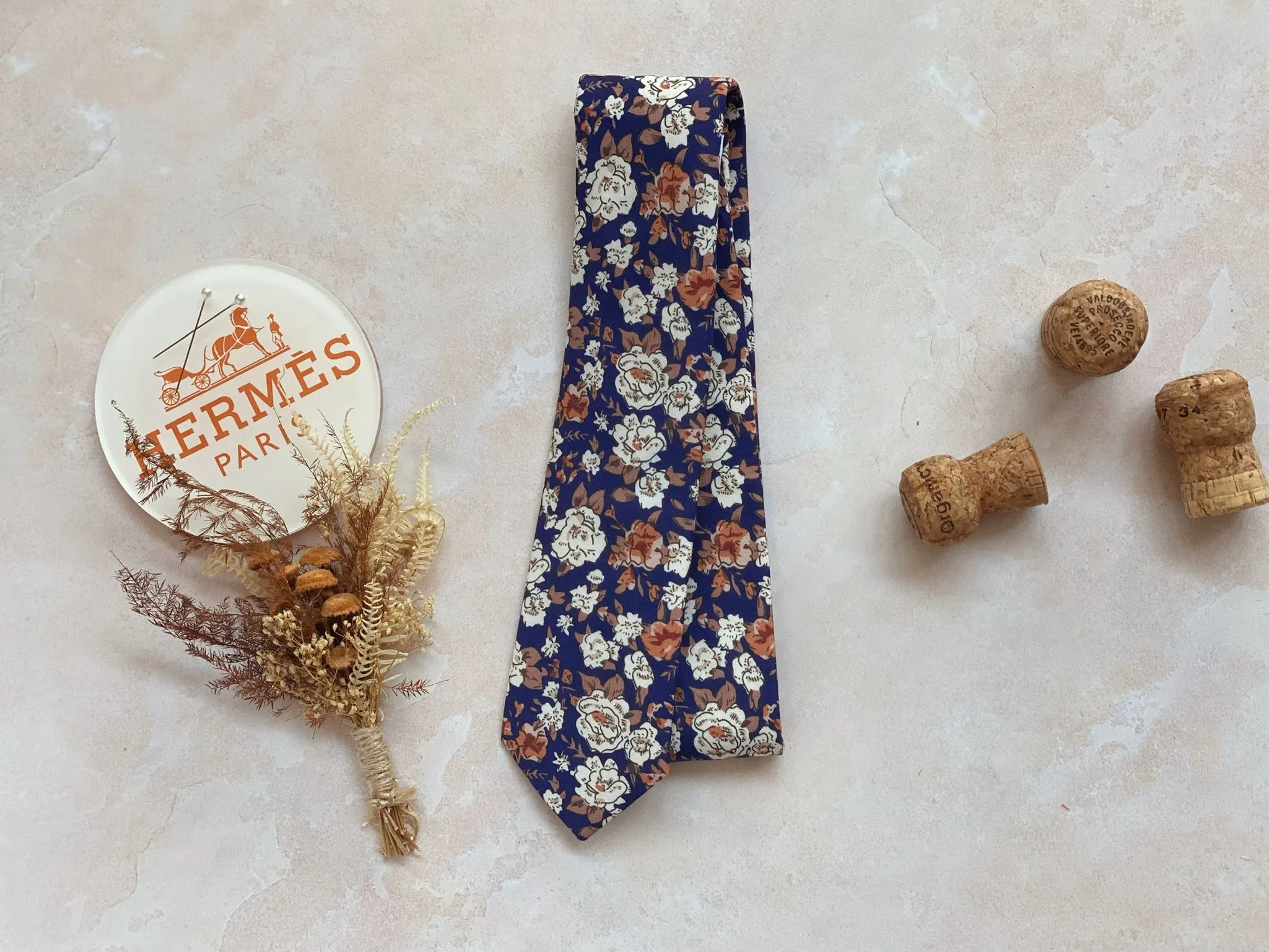 Cato Floral Cotton Neck Tie