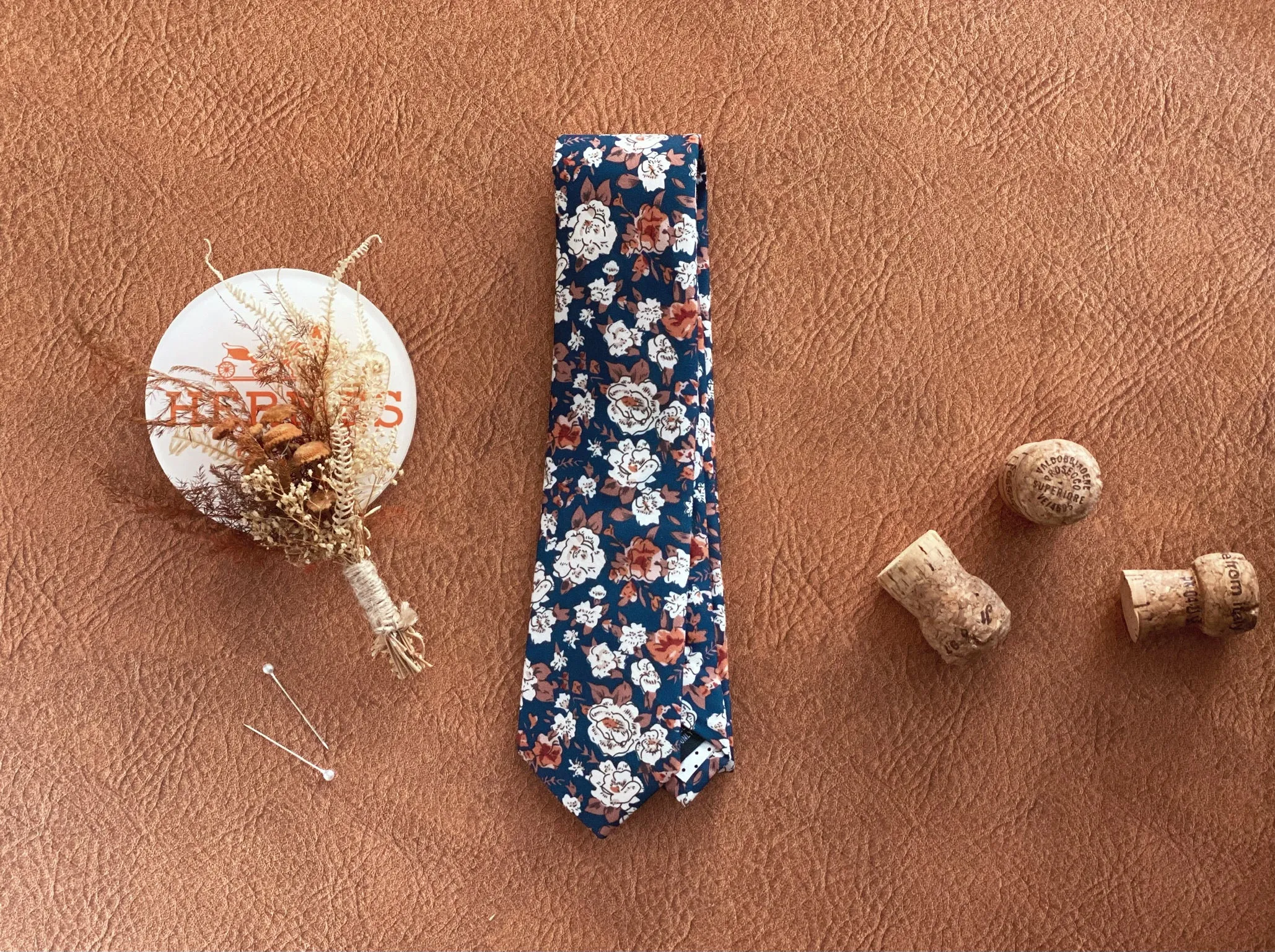 Cato Floral Cotton Neck Tie