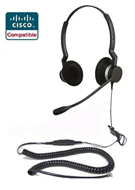 Cisco certified Jabra Biz 2300 DUO Direct Connect Bundle for Cisco 69XX,79XX,89XX,99XX Series Phones