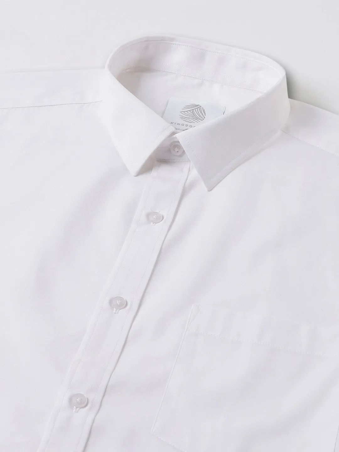 Classic Regular Fit White Shirt - Pristine (Pack of 2)