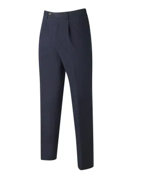 Dark Navy Pleat Front Classic Fit Chino