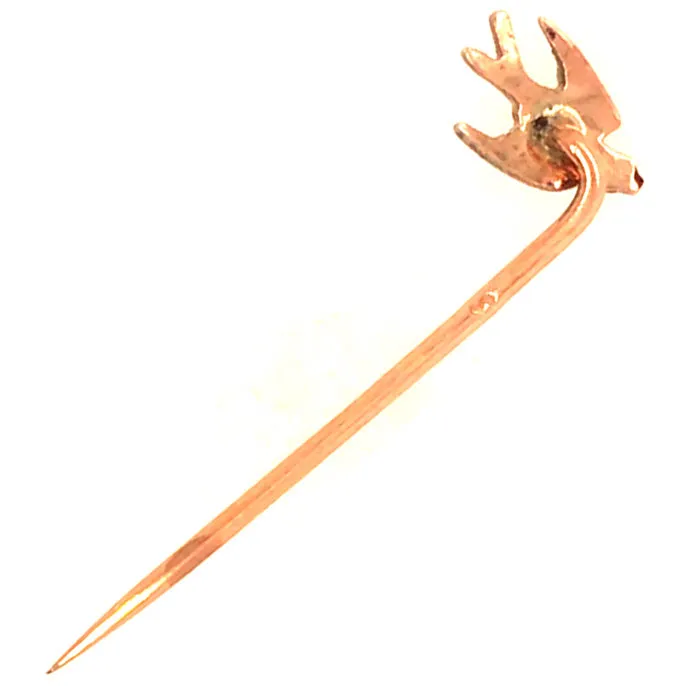 Diamond Bird Stick Pin