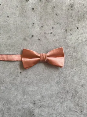 Dusty Coral Silk Pre Tied Bow Tie