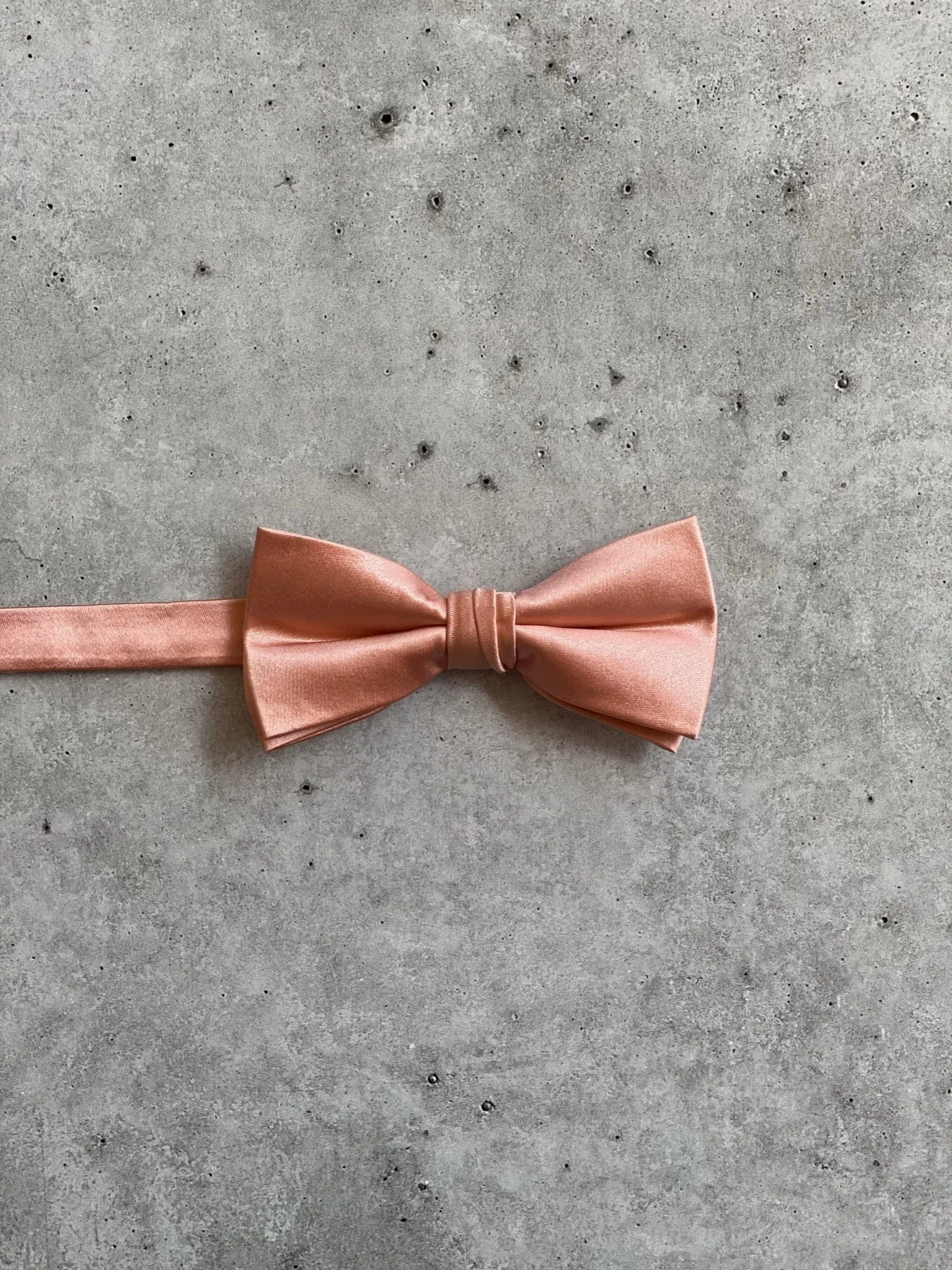 Dusty Coral Silk Pre Tied Bow Tie