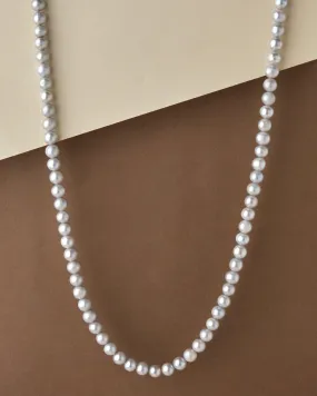 Elegant Grey Pearl Necklace