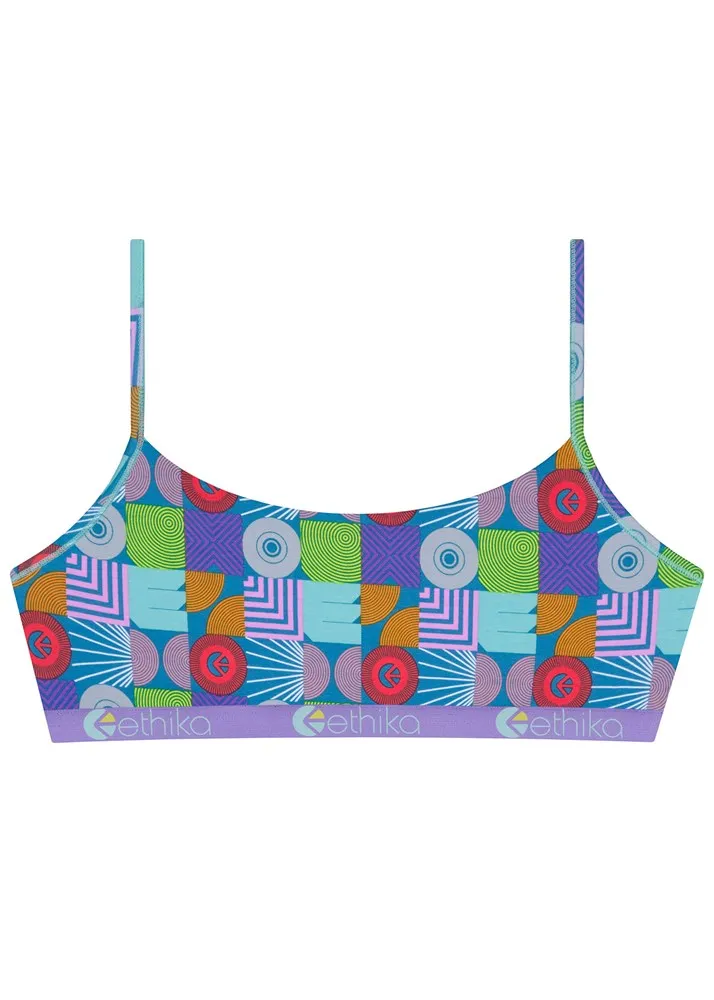 Ethika Abstract Gathering Pull Over Bra