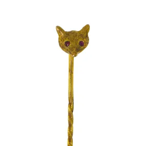 Fox Head Stick Pin