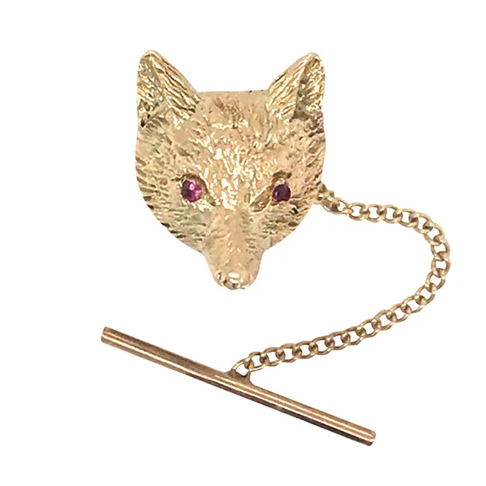 Fox Head Tie Tack