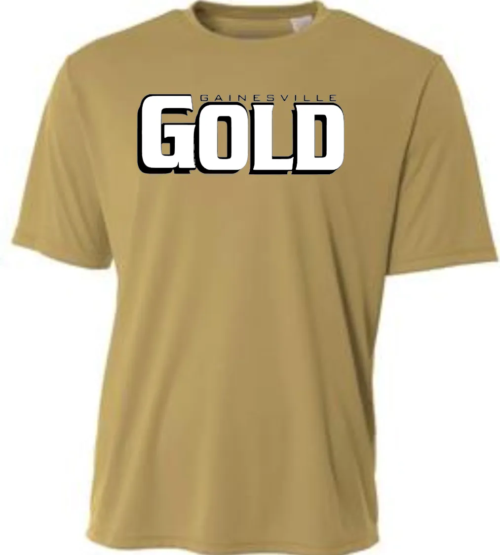 GAINESVILLE GOLD SS DRI FIT SHIRTS