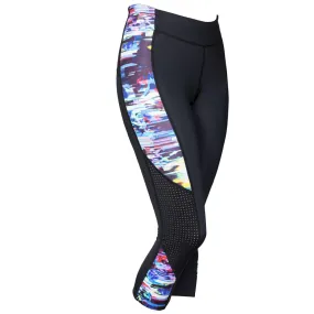 Gait Triathlon Capri in Glitched Floral Print