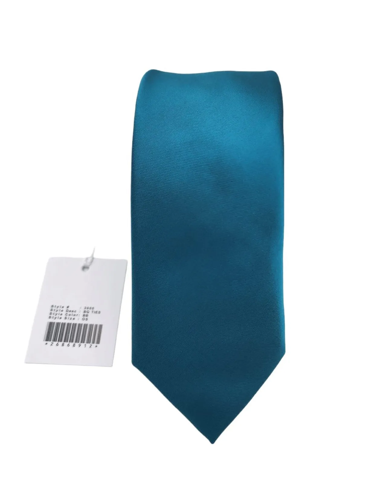 Giovanni Testi Teal Blue Slim Tie with Hanky 3000-BB