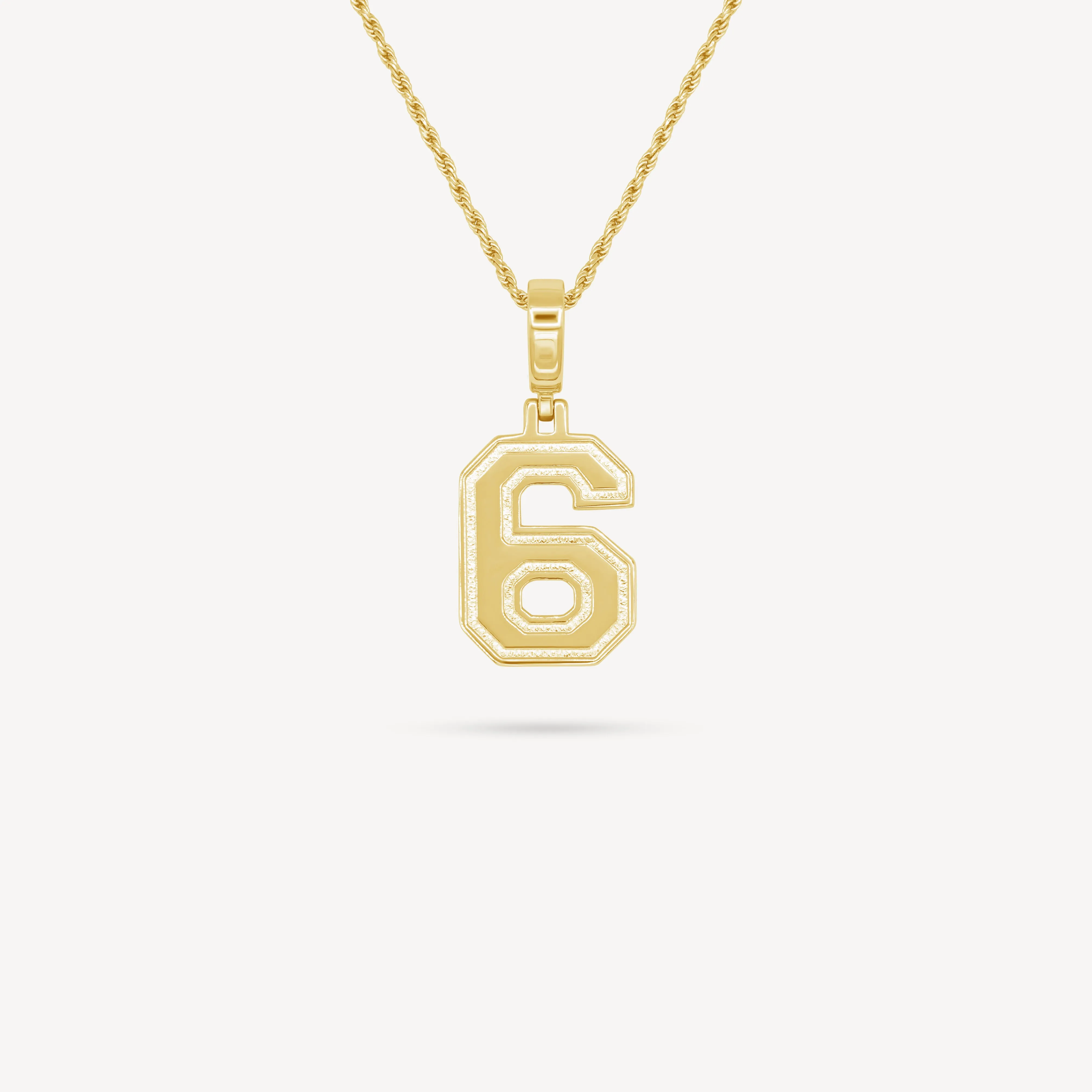 Gold Number Necklace